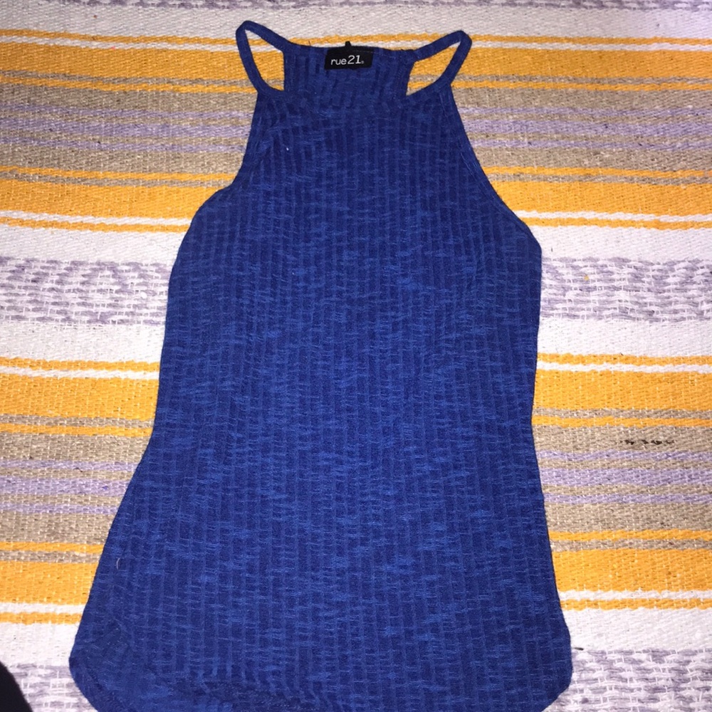Blue summer tank top